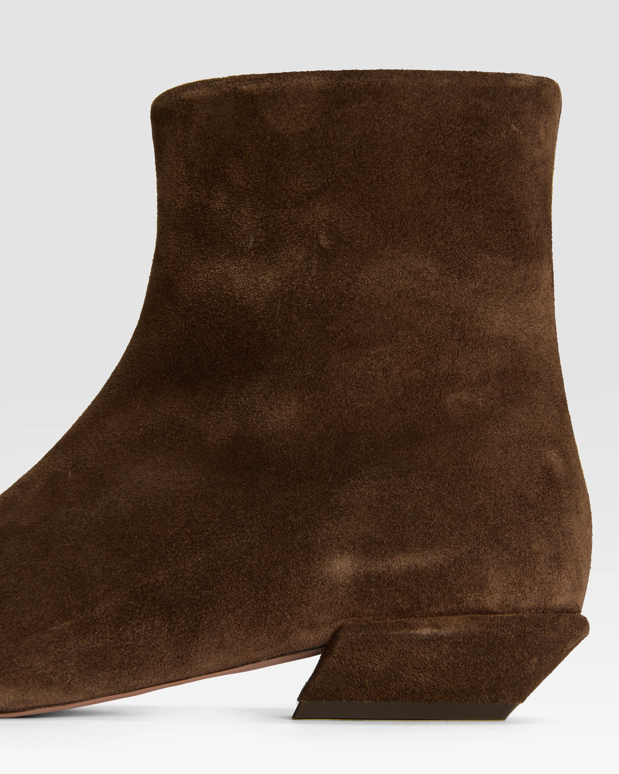 Ankle boots in ebony calf suede leather - Image 5