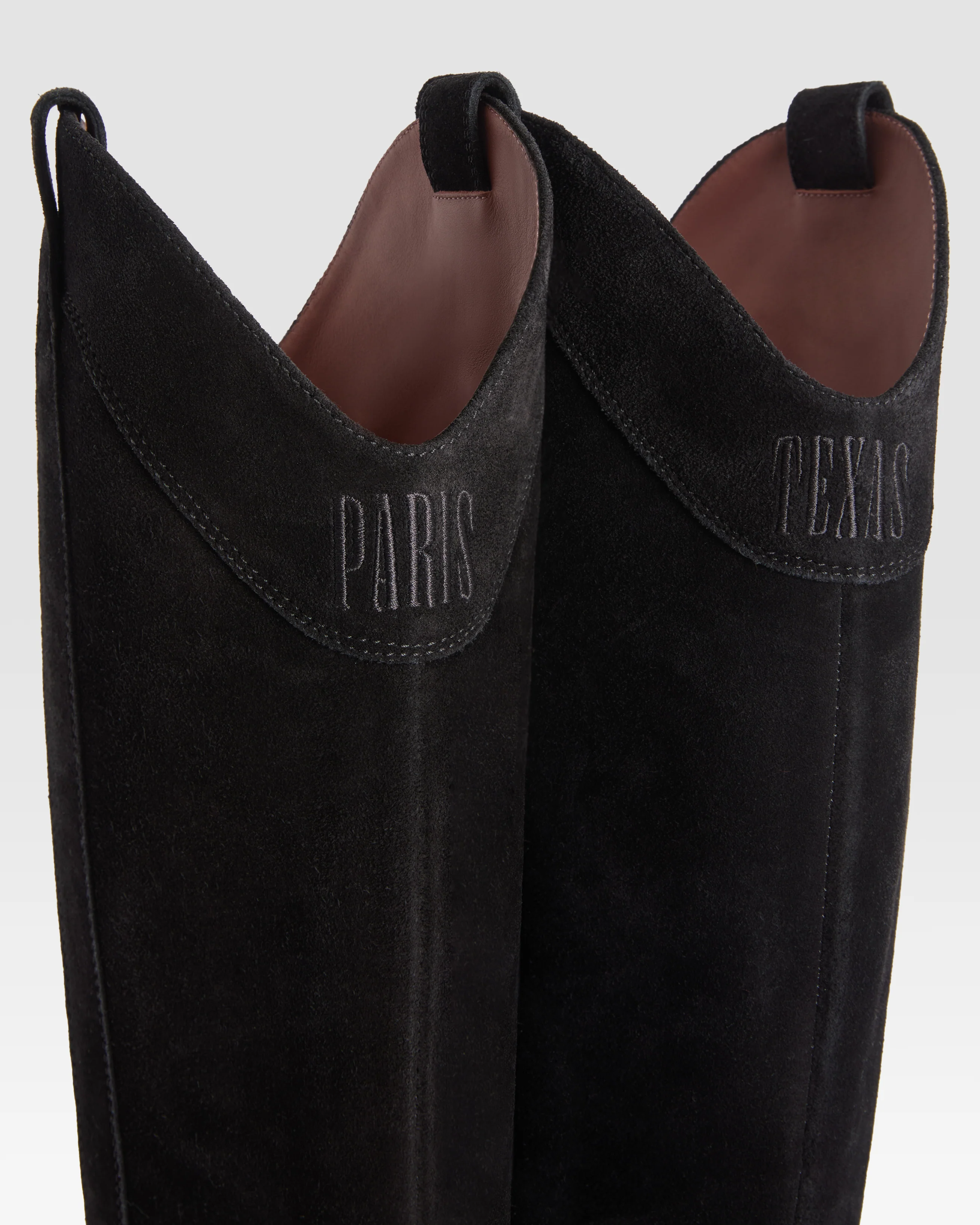 Boots in black calf suede leather - Image 5