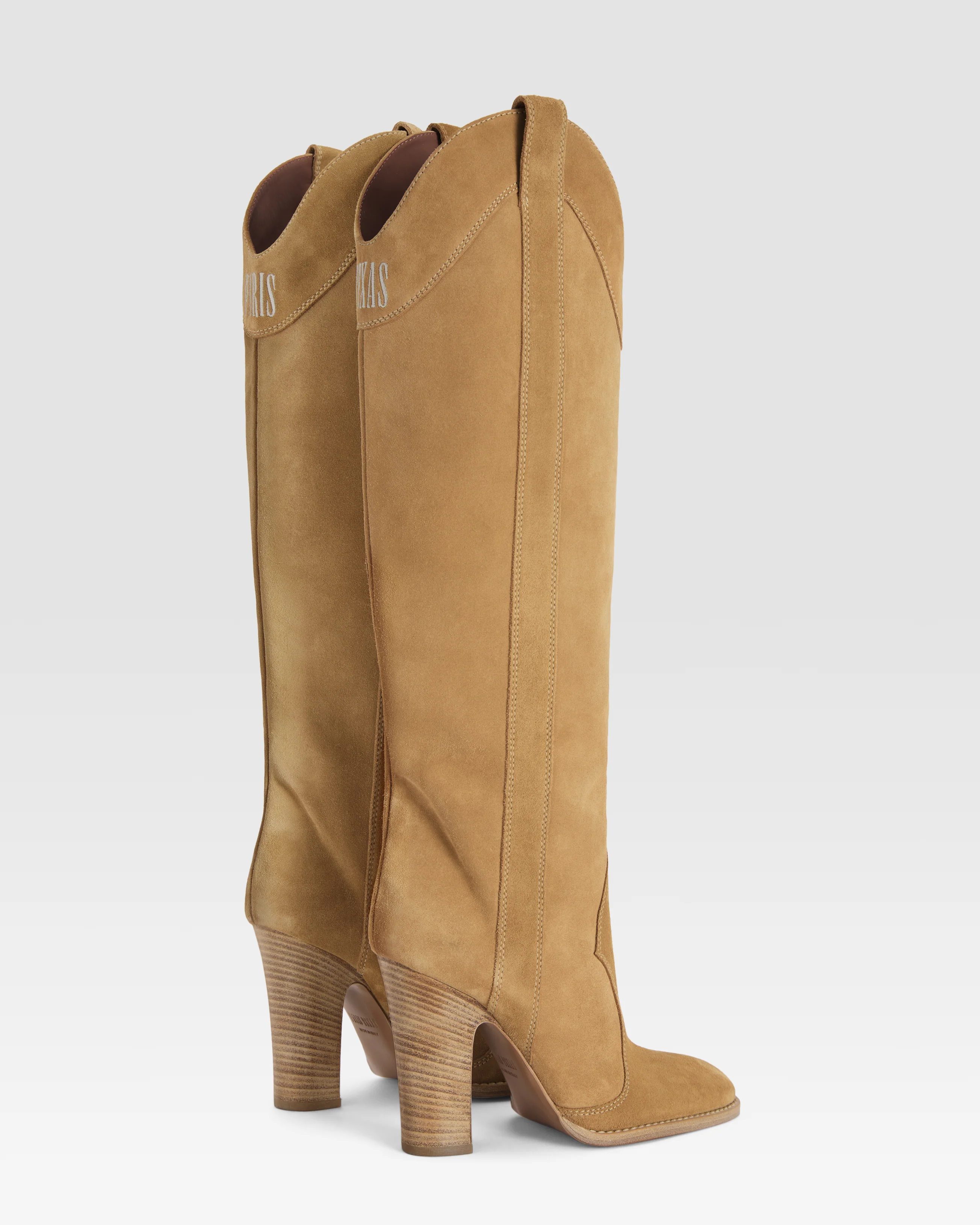 Boots in whisky calf suede leather - Image 3