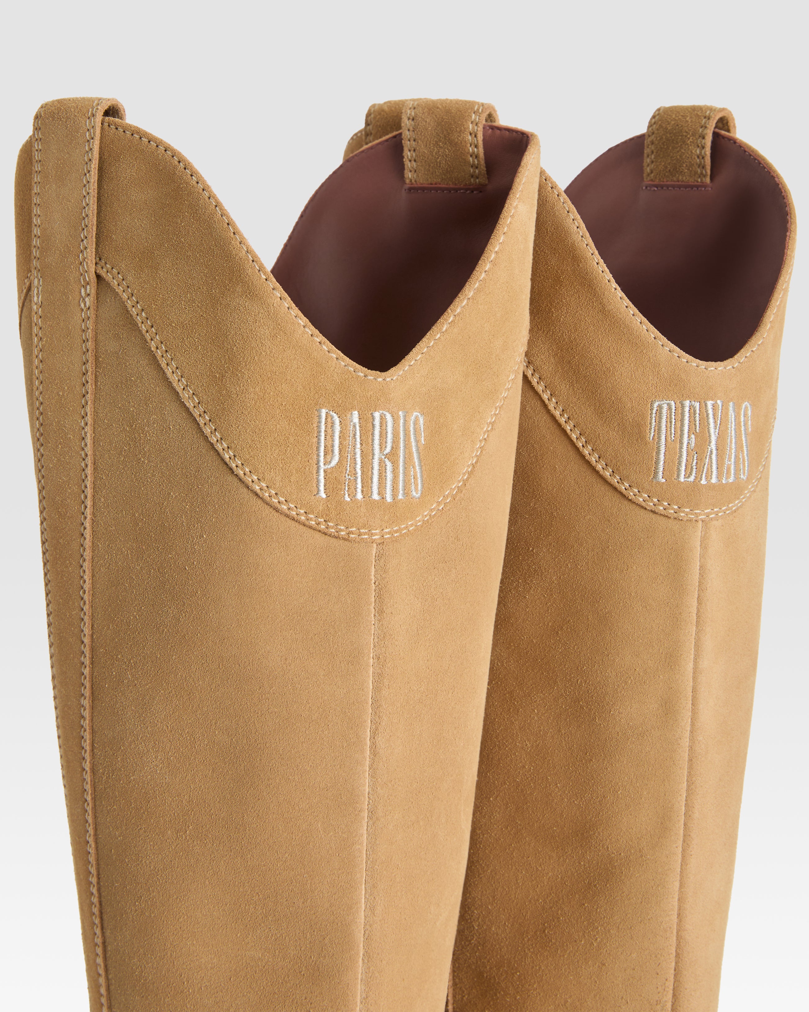 Boots in whisky calf suede leather - Image 5