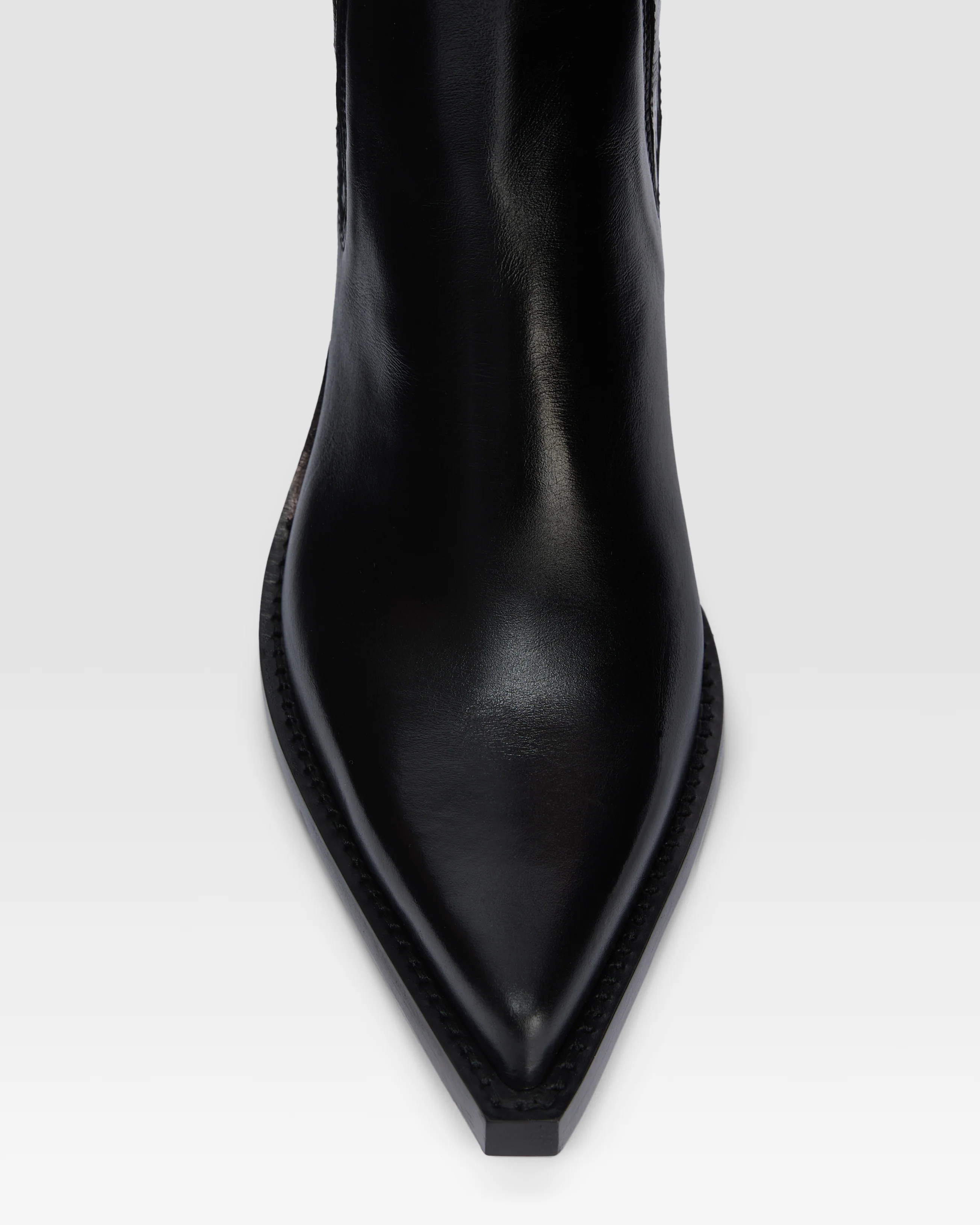 Texan ankle boots in shiny black calf leather - Image 5