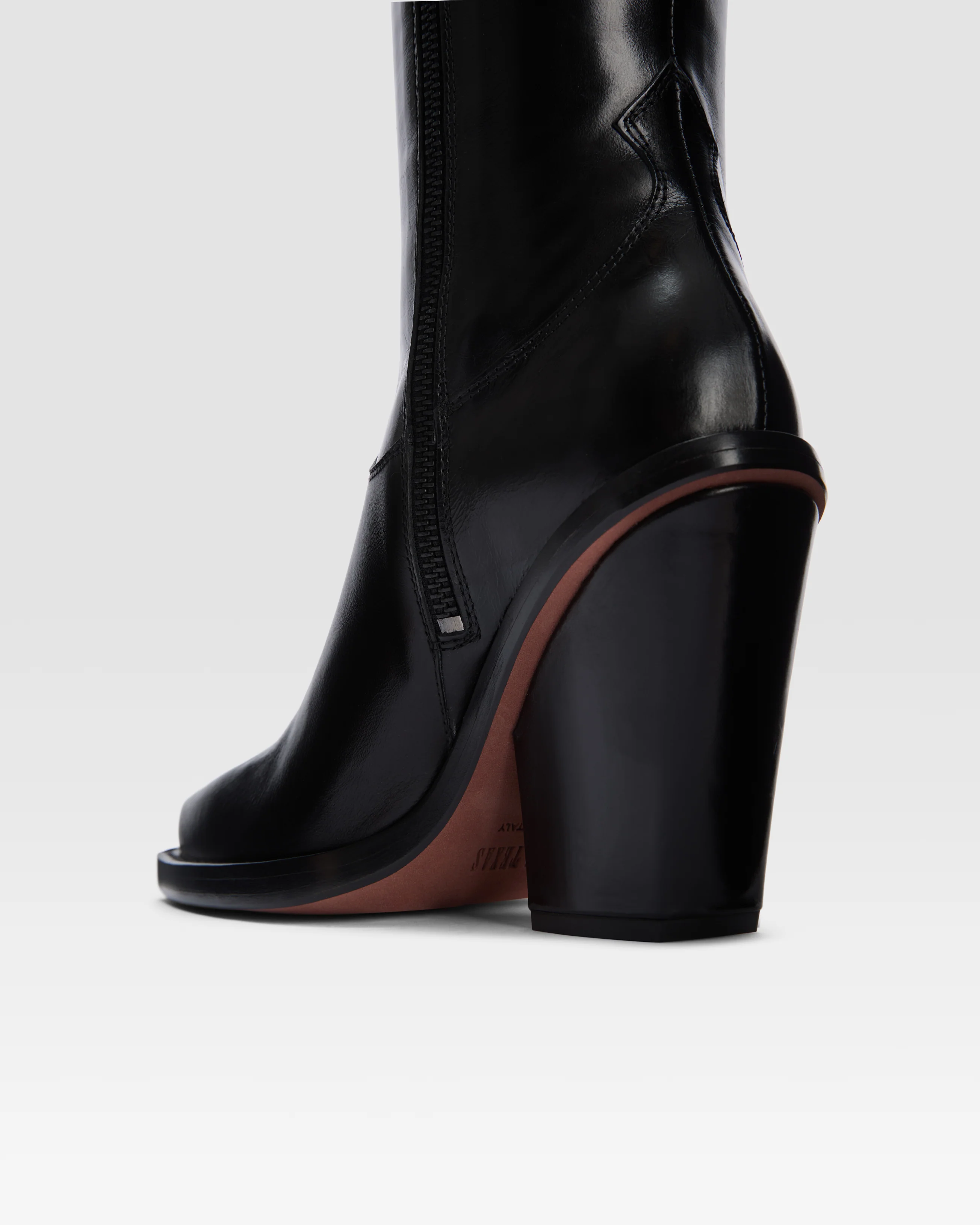 Texan boots in shiny black calf leather - Image 5