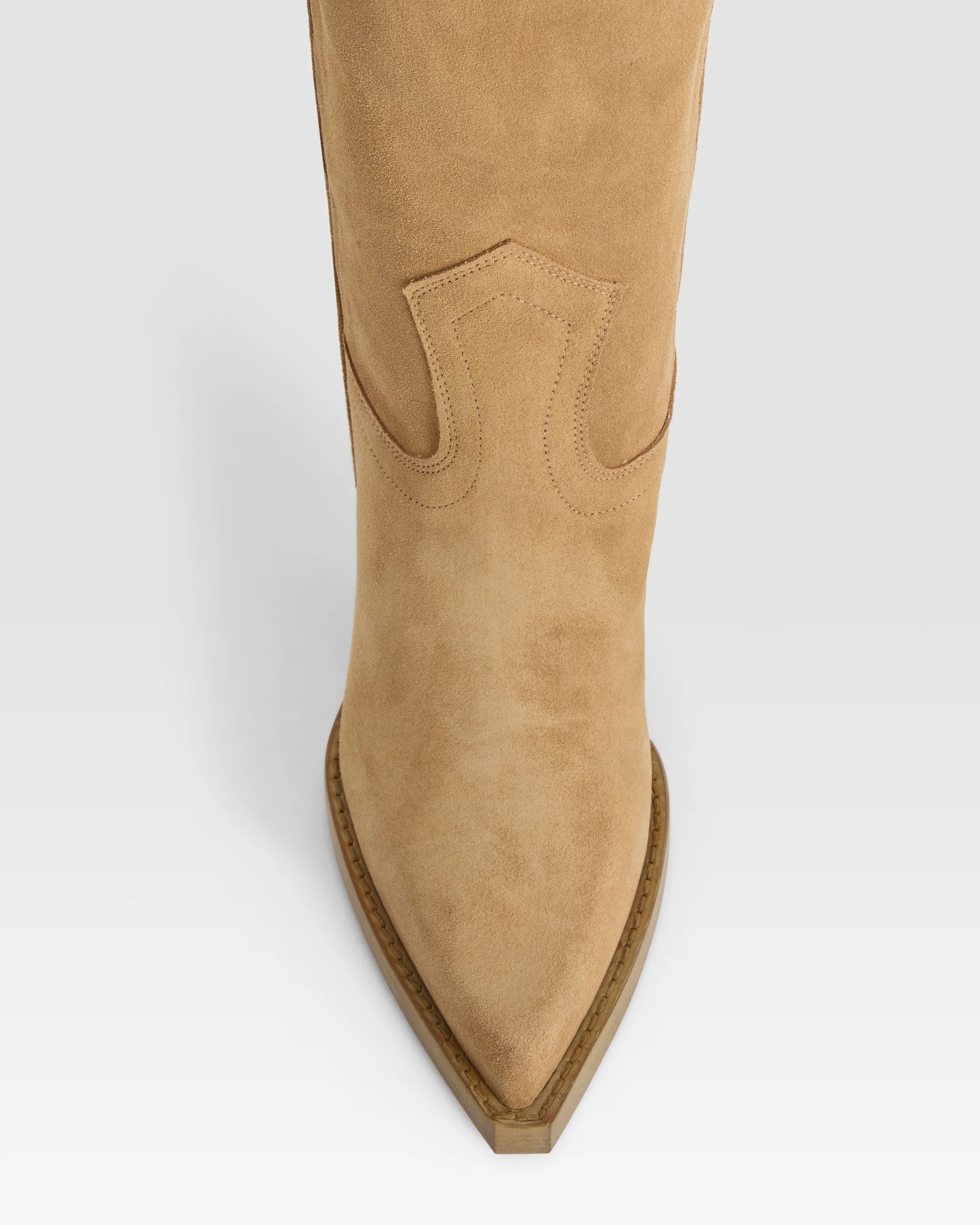 Texan boots in whisky calf suede leather - Image 5