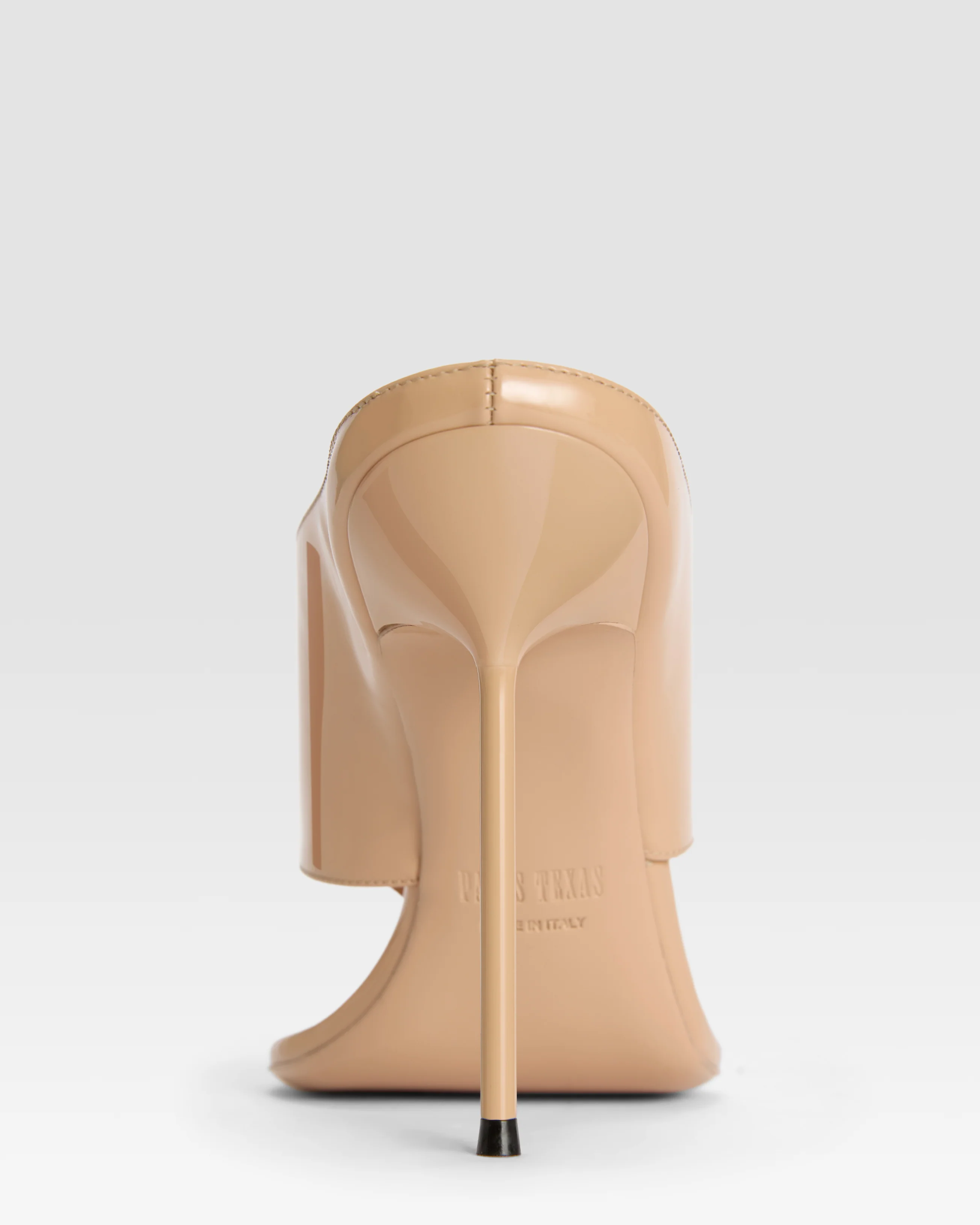 Thong mules in honey patent leather - Image 4